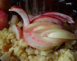 Янтарная каша с сыром