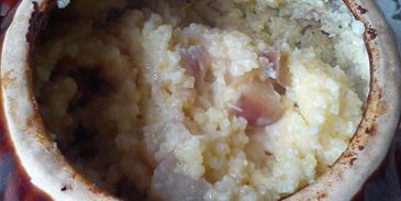 янтарная каша с сыром