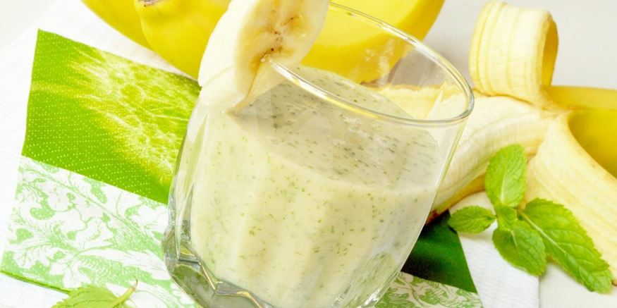 Рецепт бананова-мятного коктейль джунгли