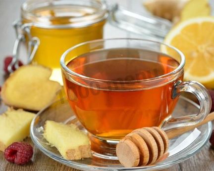 Чай с имбирем, медом и водкой