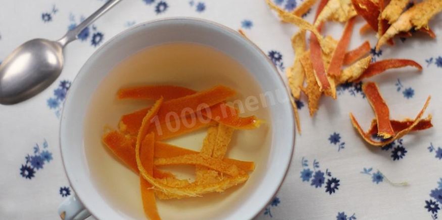 Рецепт чая с мандариновой кожурой