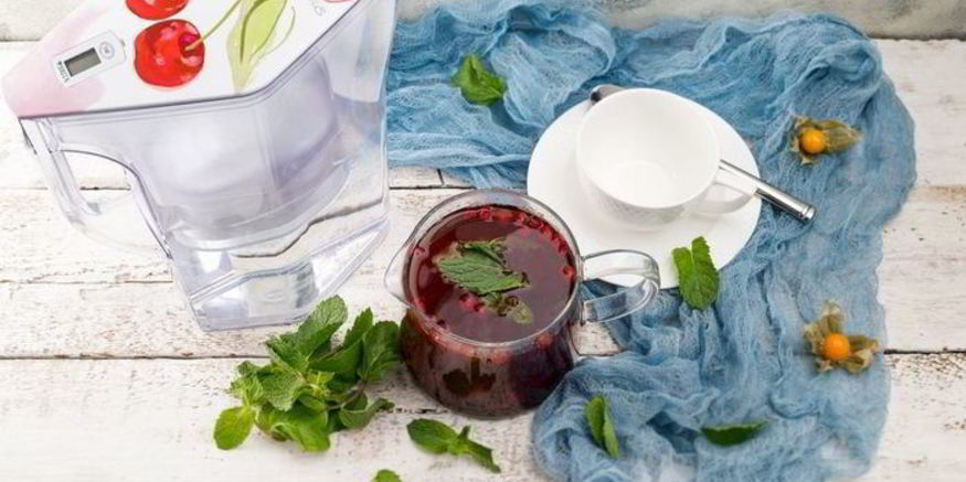 Рецепт клюквенного чая с мятой