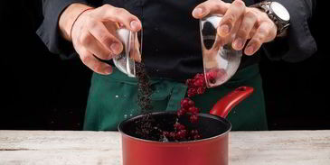 клюквенный чай с мятой