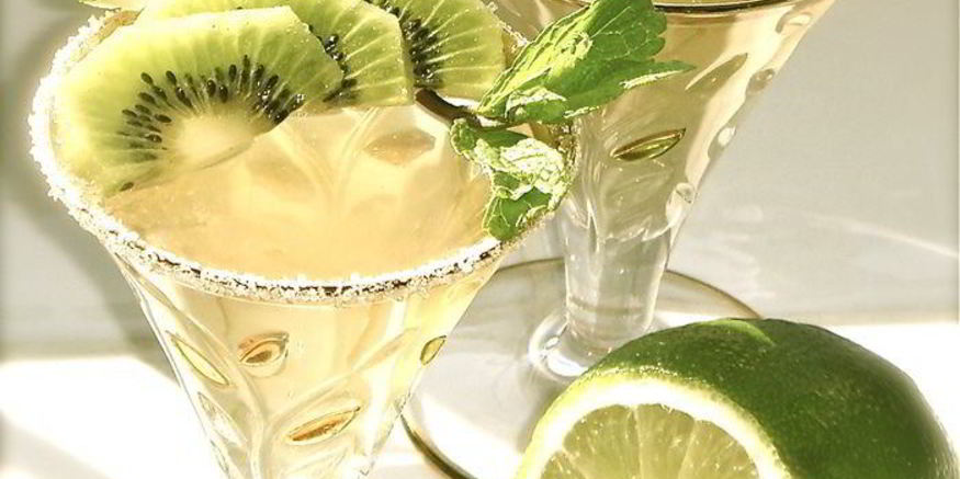 Рецепт мятного желе из зеленого чая с киви