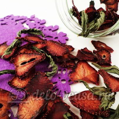 Сушеная клубника на чай