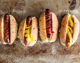 Сырные булочки Горячая собака