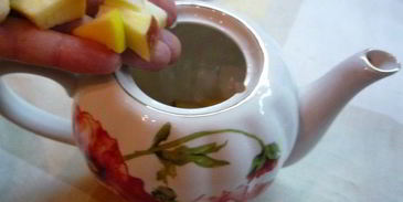 яблочный чай с апельсином и корицей