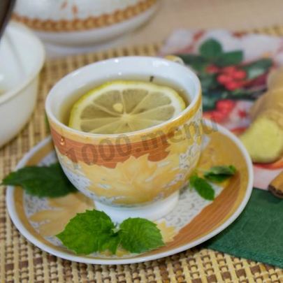 Зеленый чай с имбирем лимоном и медом