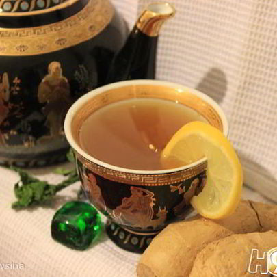 Зеленый чай с имбирем