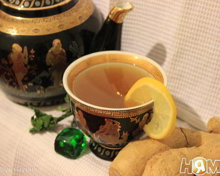 Зеленый чай с имбирем