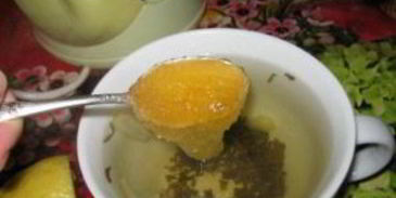 зеленый чай с медом