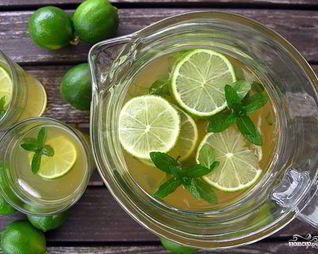 Зеленый чай с мятой