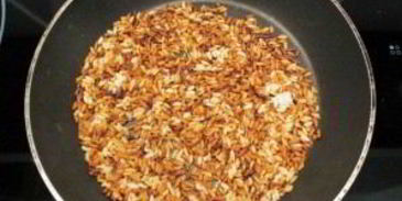 зеленый чай с жареным рисом