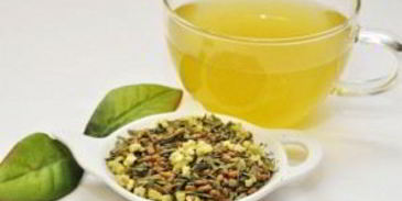зеленый чай с жареным рисом