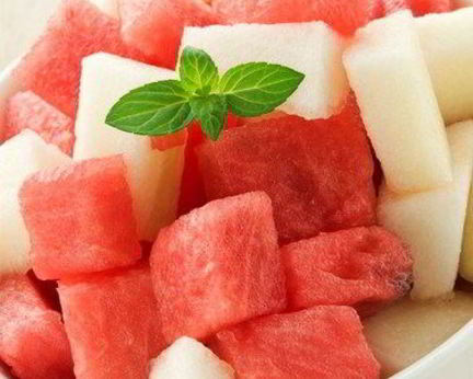 Дыня и арбуз в лаймовом сиропе