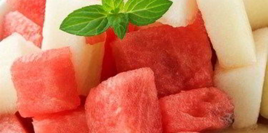 Рецепт дыни и арбуз в лаймовом сиропе