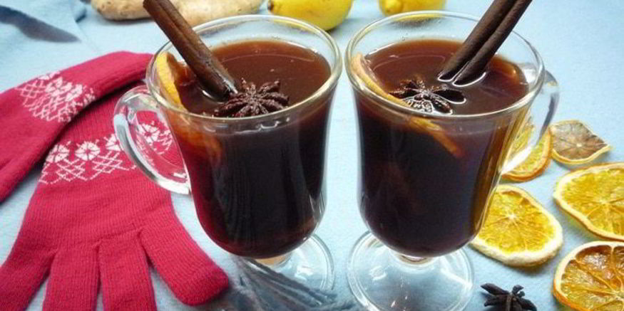 Рецепт безалкогольного глинтвейна с курагой и черносливом