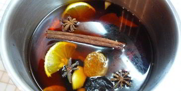 безалкогольный глинтвейн с курагой и черносливом