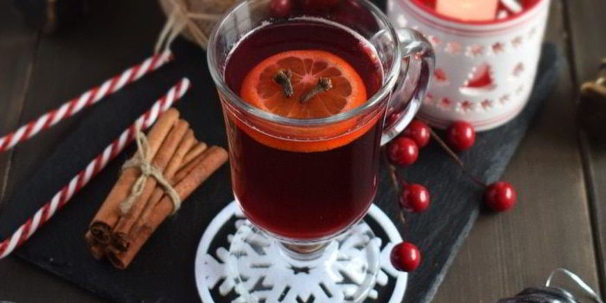 Рецепт безалкогольного клюквенного глинтвейна