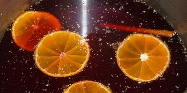 безалкогольный клюквенный глинтвейн