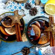 Рецепт Вишневого безалкогольного глинтвейна