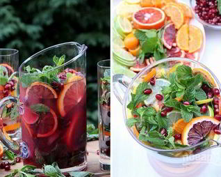 Гранатово-цитрусовый коктейль