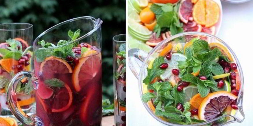 Рецепт гранатово-цитрусового коктейль