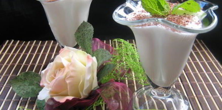 Рецепт имбирно-мятного коктейль с мороженым