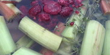 кисель чабрец, ревень и малина