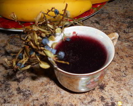 Кисель черничный