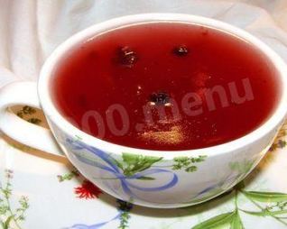 Кисель из крахмала и варенья