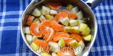 кисель из мандаринов и яблок