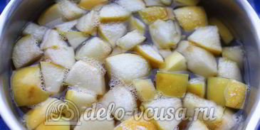 кисель из мандаринов и яблок