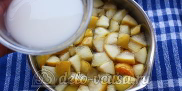 кисель из мандаринов и яблок