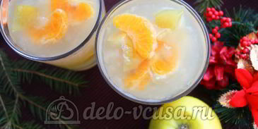 кисель из мандаринов и яблок