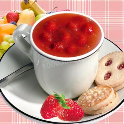 Кисель из замороженных ягод клубники