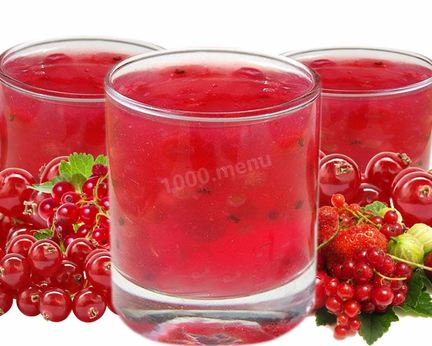 Кисель из замороженных ягод красной смородины