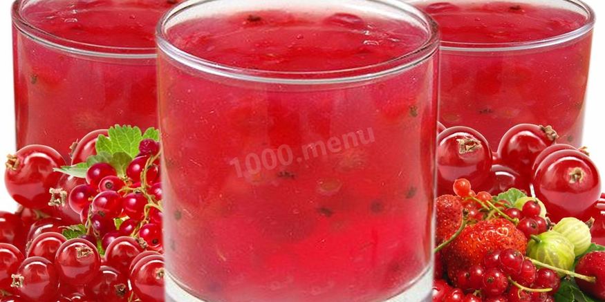 Рецепт киселя из замороженных ягод красной смородины