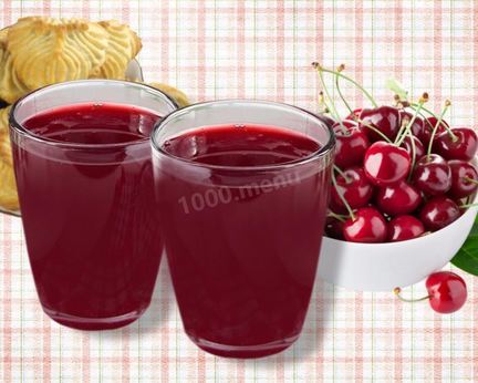 Кисель из замороженных ягод вишни