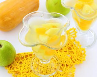 Кисель с яблоками и тыквой