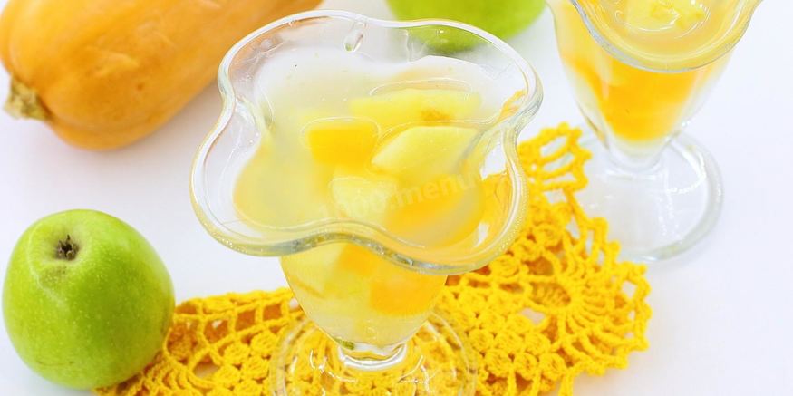 Рецепт киселя с яблоками и тыквой