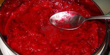 клюквенный кисель