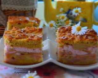 Пляцок Яблоки под кисельным небом