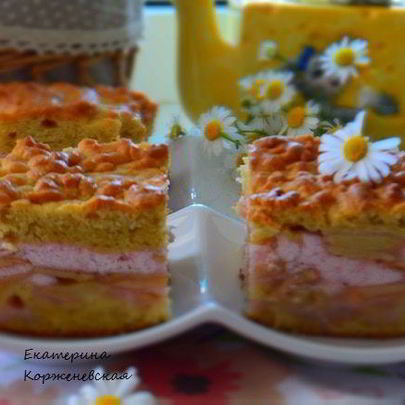 Пляцок Яблоки под кисельным небом