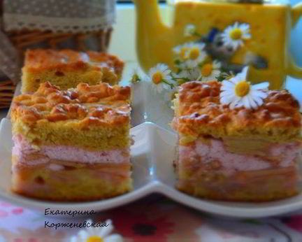 Пляцок Яблоки под кисельным небом