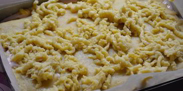 пляцок яблоки под кисельным небом