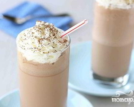 Фраппе с коньяком и кофе