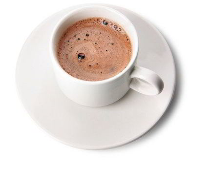 Горячий кофе с шоколадом и бренди