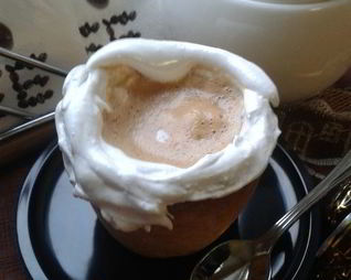 Имбирный кофе в съедобной кружке