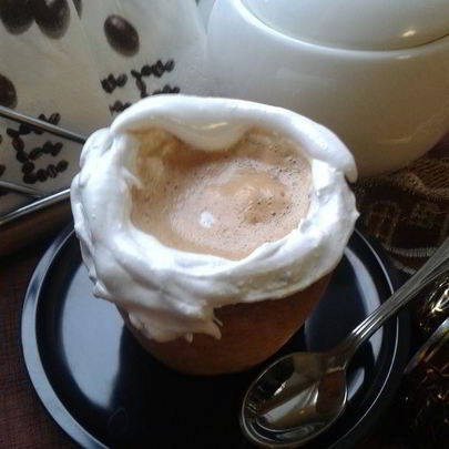 Имбирный кофе в съедобной кружке